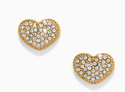 Illumina Celeste Heart Gold Post Earrings