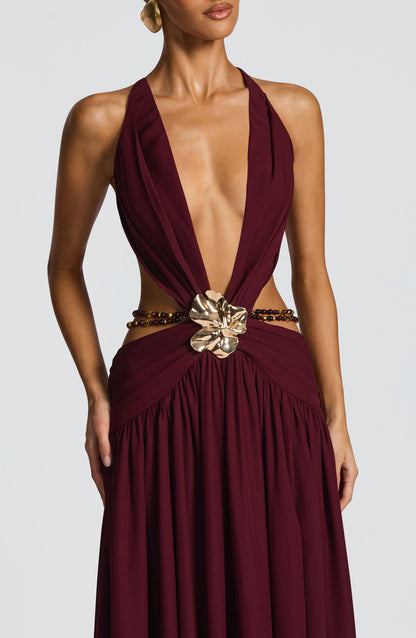 Indianna Maxi Dress - Cherry Lacquer