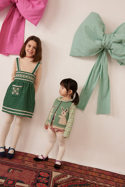 Isami Dress in Mint Dots