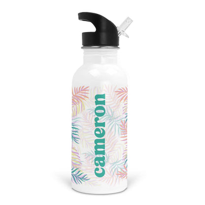 Island Palms Personalized Kids Water Bottle