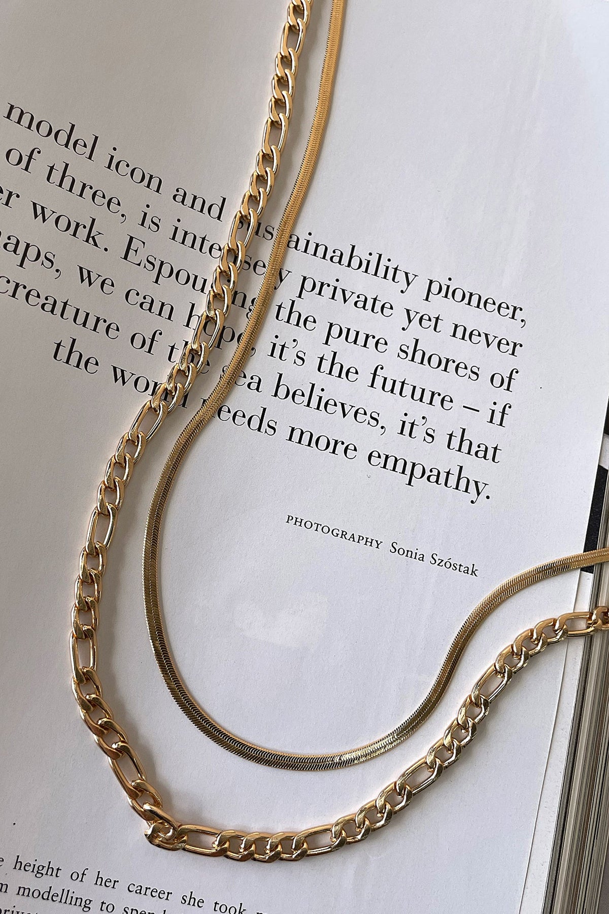 Izy Layered Necklace 2 Pack - Gold