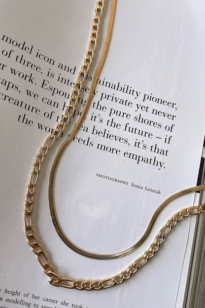 Izy Layered Necklace 2 Pack - Gold