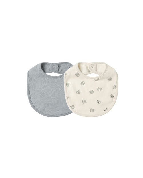 Jersey Sanp Bib in Bears/Steel Blue - 2 Pack