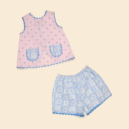 Juni Short Set in Studio Calico Pink