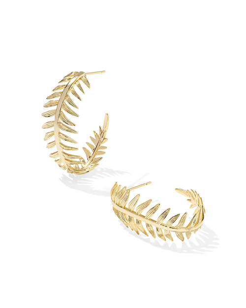 Kayla Hoop Earring Gold Metal