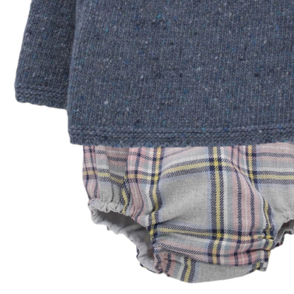 Kendall Boy Half-Knitted Tartan Set