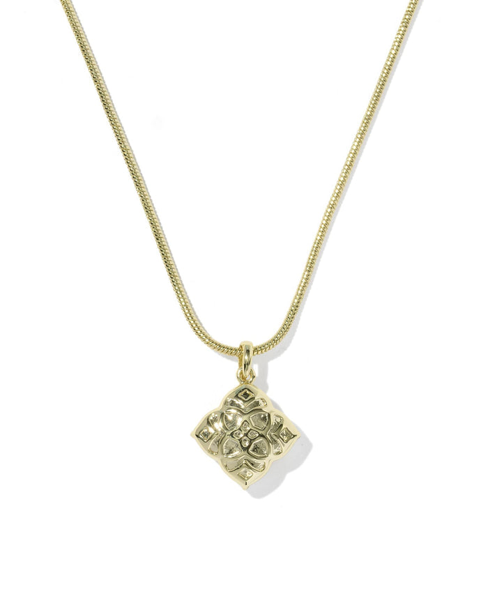 Kendra Scott Dira Pearl Gold Short Pendant Necklace in Freshwater Cultured Pearl Pearl Gold Pendant Necklace | Freshwater Pearl Medallion Necklaces