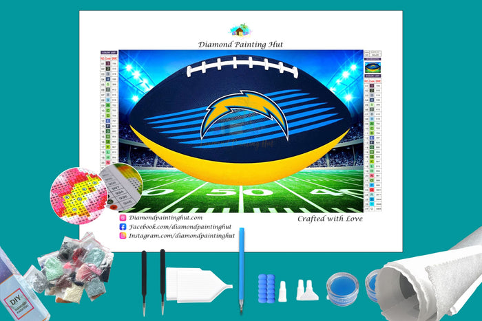 Los Angeles Chargers NFL Football Diamond Painting-Diamond Painting Hut