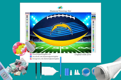 Los Angeles Chargers NFL Football Diamond Painting-Diamond Painting Hut