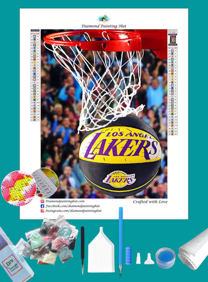 Los Angeles Lakers NBA Basketball Diamond Painting-Diamond Painting Hut