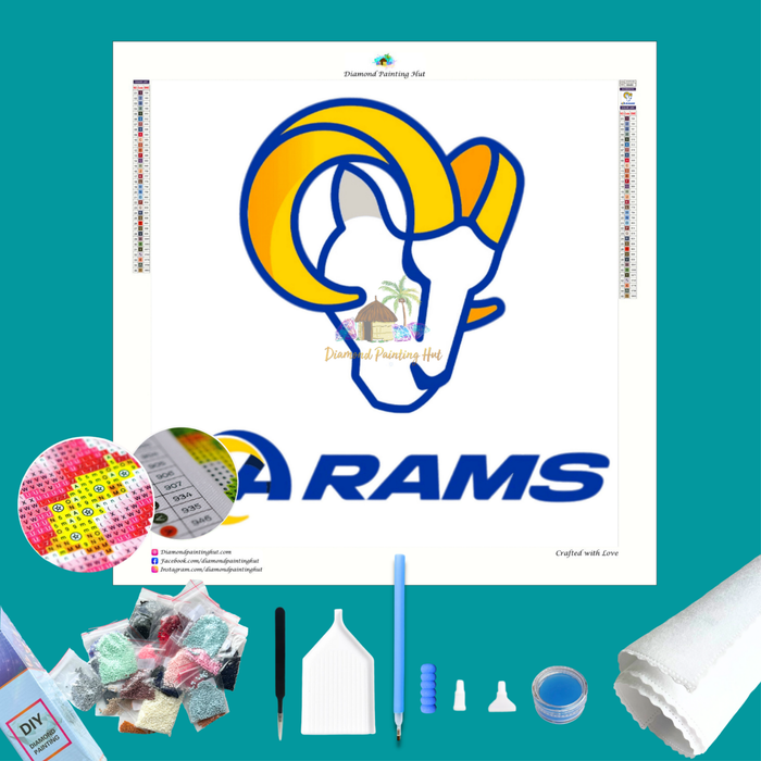 LA Rams Logo Diamond Painting