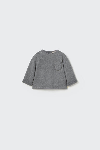 Lagos Baby Sweater in Grey