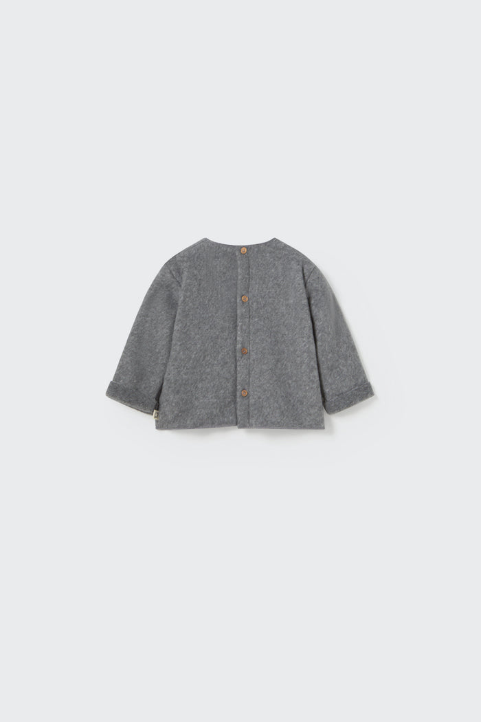 Lagos Baby Sweater in Grey