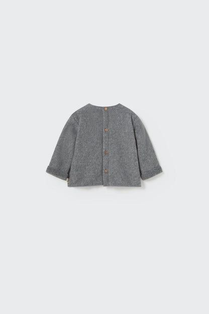 Lagos Baby Sweater in Grey