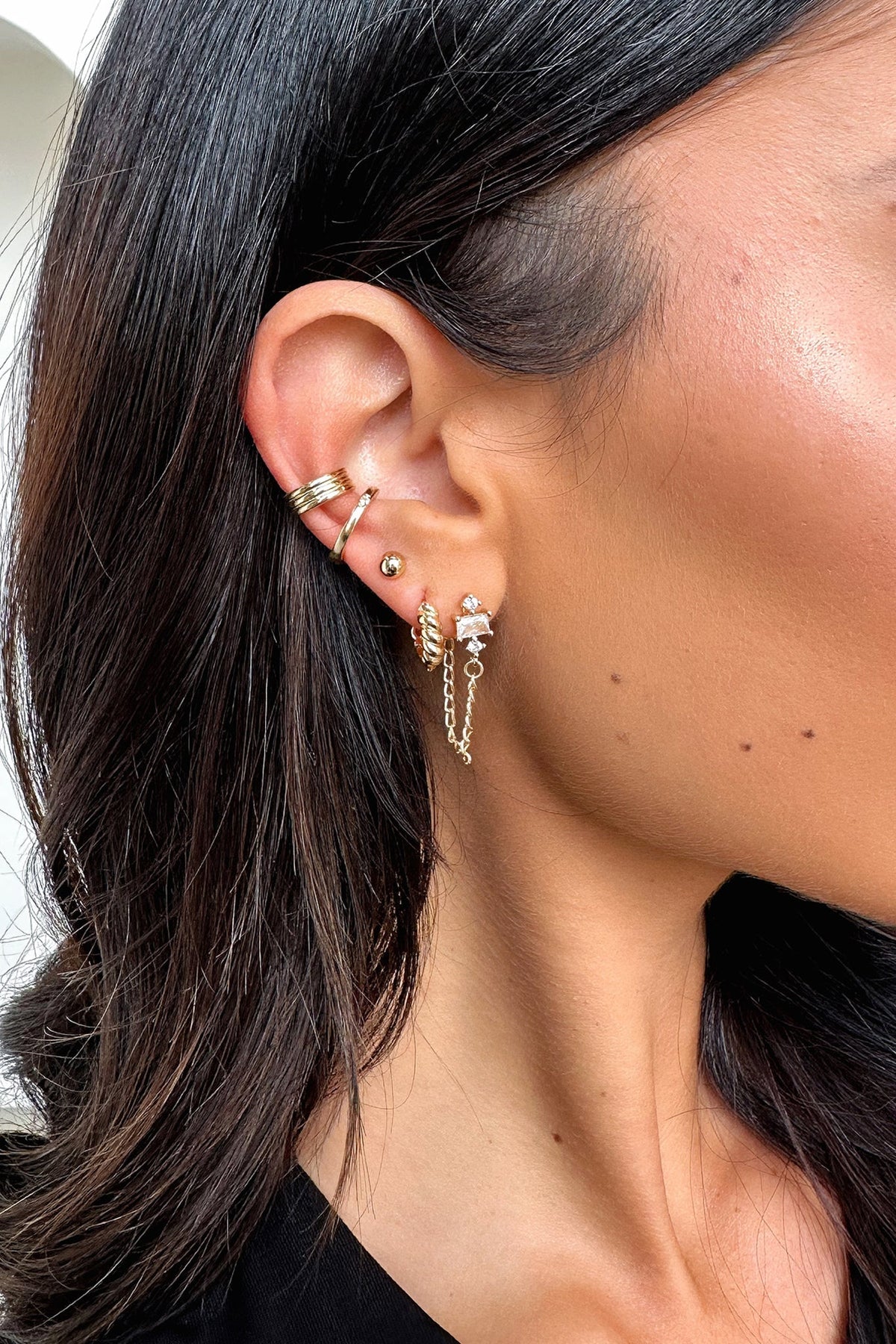 Levi Earrings 5 Pack - Gold
