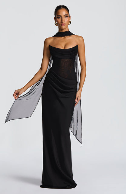 Liora Maxi Dress - Black