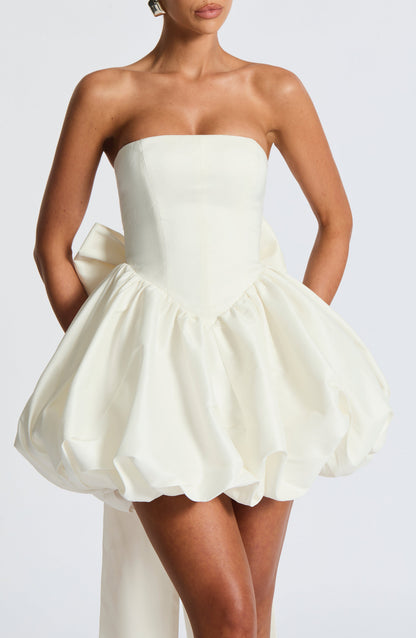 Lotus Mini Dress - Ivory
