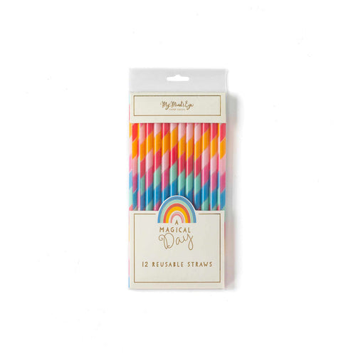 Magical Rainbow Reuseable Straws