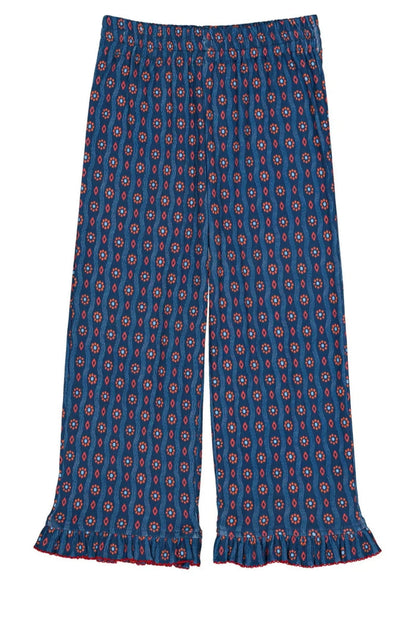Malika Pants in Wavy Navy