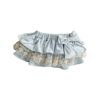 Martha LightBlue Bloomers with Lace
