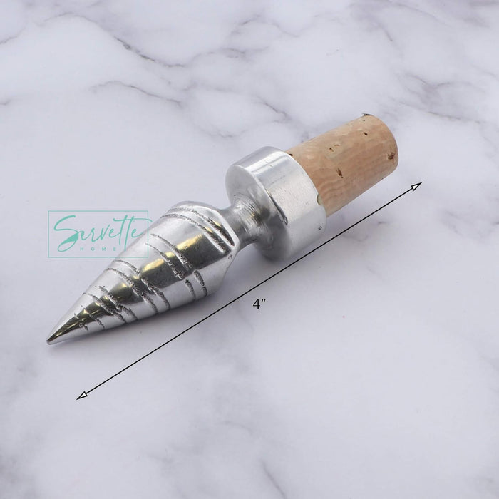 Metal Whelk Shell Cork Bottle Stopper