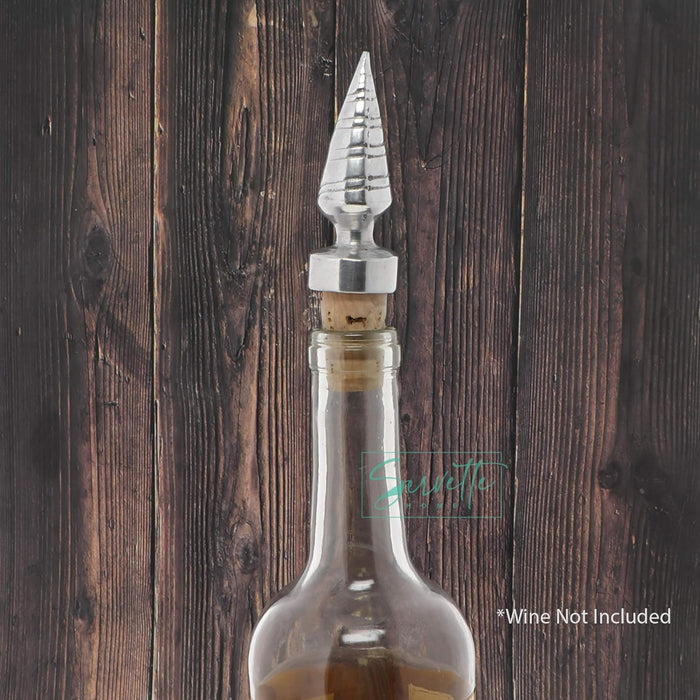 Metal Whelk Shell Cork Bottle Stopper