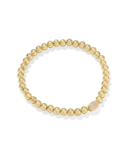 Mini Elaina Stretch Bracelet Iridescent Drusy Gold