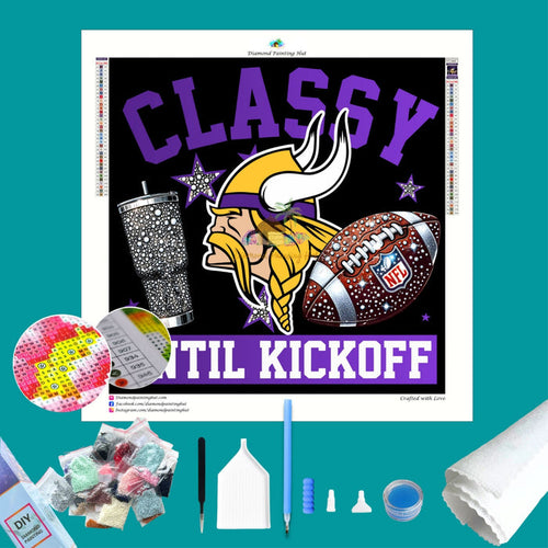 Minnesota Classy NFL Football Diamond Painting