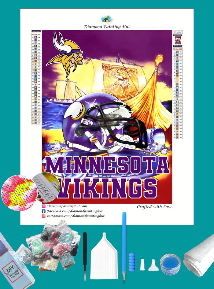 Vikings NFL Home Diamond Painting-Diamond Painting Hut
