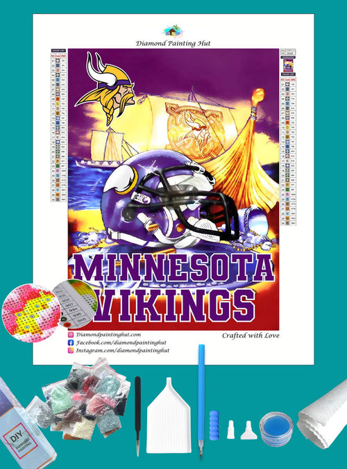 Vikings NFL Home Diamond Painting-Diamond Painting Hut