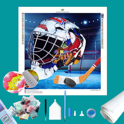 Montreal Canadiens NHL Hockey Net & Mask Diamond Painting