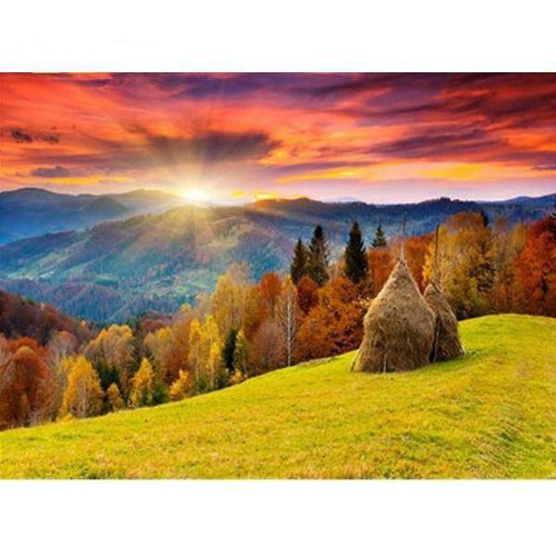 Mountain Landscape Image Paint By Numbers Kit