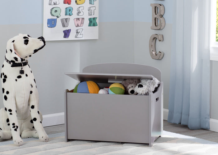 Delta Children Grey (026) MySize Deluxe Toy Box, Room, a0a