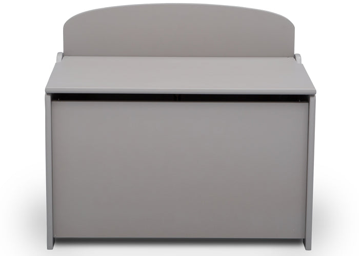 Delta Children Grey (026) MySize Deluxe Toy Box, Front, a3a
