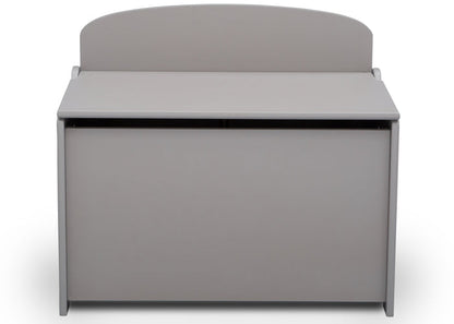 Delta Children Grey (026) MySize Deluxe Toy Box, Front, a3a
