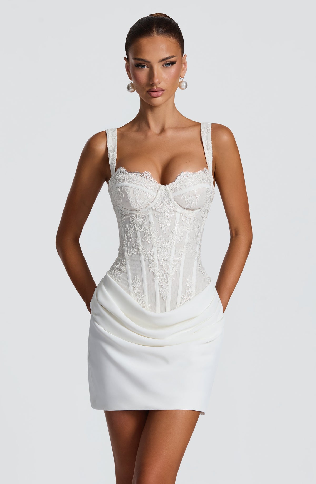 Nerina Mini Dress - Ivory