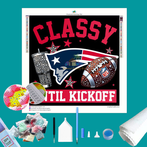 New England Classy NFL Football Diamond Painting