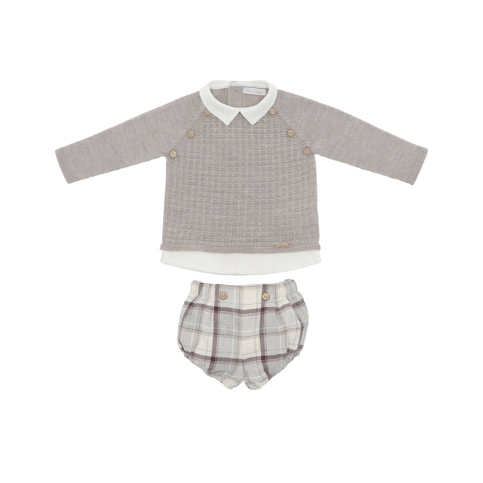 Noah Taupe Boy 2-pc Jumper set