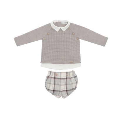 Noah Taupe Boy 2-pc Jumper set