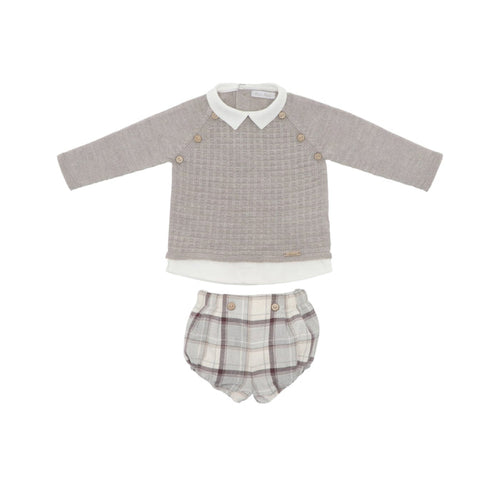 Noah Taupe Boy 2-pc Jumper set