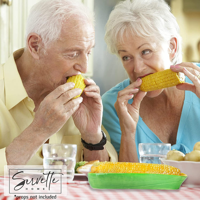 Novelty Ceramic Corn on The Cob Dish