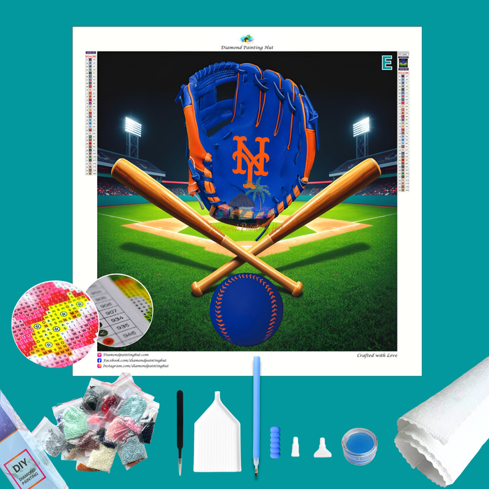 New York Mets MLB Glove Diamond Painting
