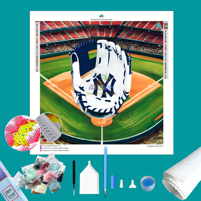 New York Yankees MLB Glove Diamond Painting