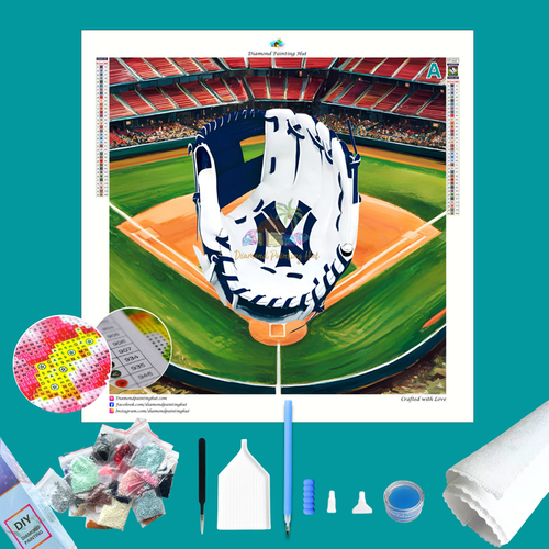 New York Yankees MLB Glove Diamond Painting