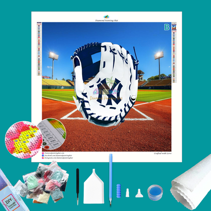 New York Yankees MLB Glove Diamond Painting