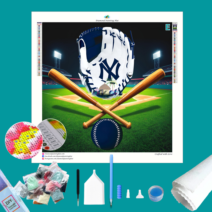 New York Yankees MLB Glove Diamond Painting