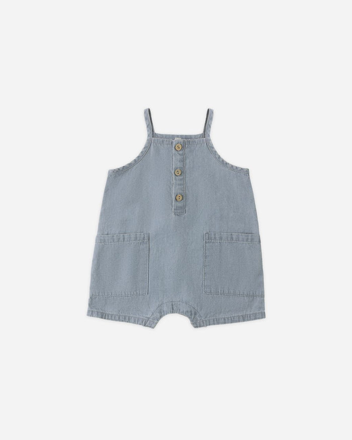 Oakley Romper in Chambray