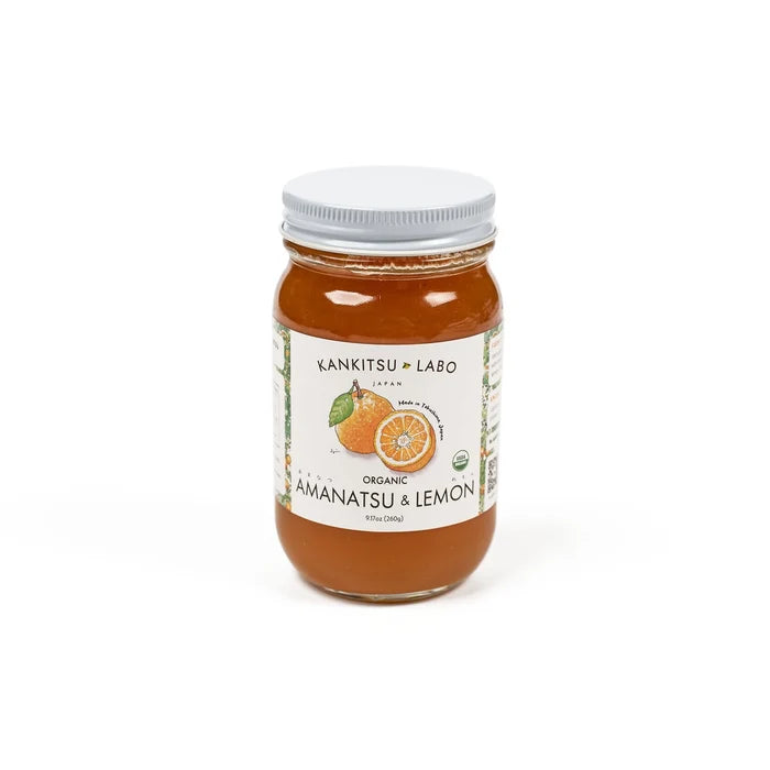 Jar of Kankitsu Labo Amanatsu & Lemon on a white background