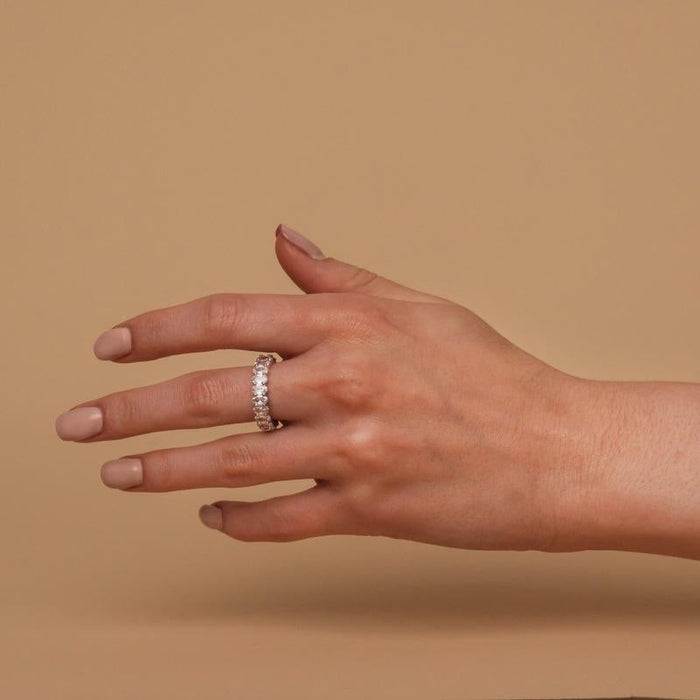 Oval Wide Zirconia Ring