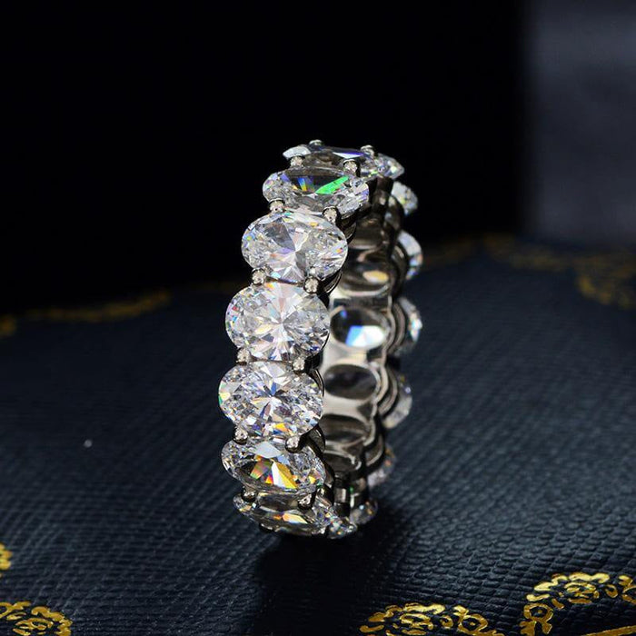 Oval Wide Zirconia Ring